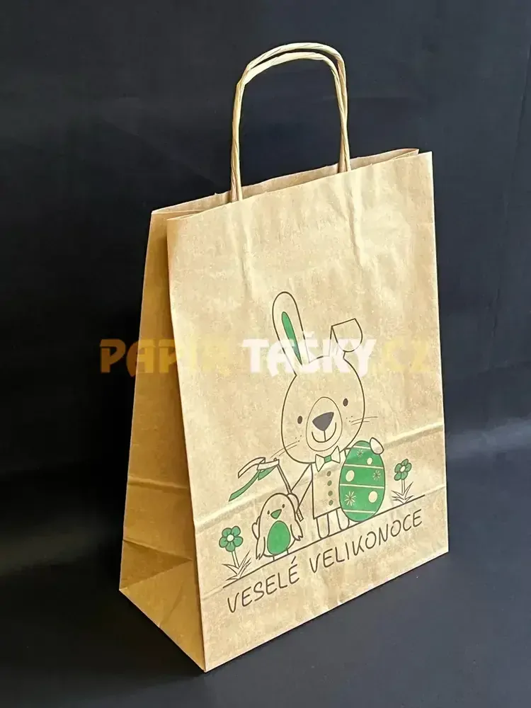 TAŠKY S KROUCENÝMI UCHY – HNĚDÉ / VELIKONOCE