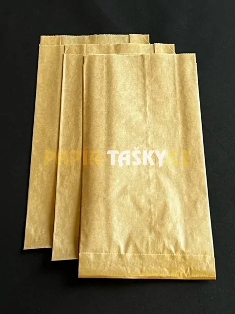 PAPÍROVÉ SÁČKY S BOČNÍ ZÁLOŽKOU –  HNĚDÉ