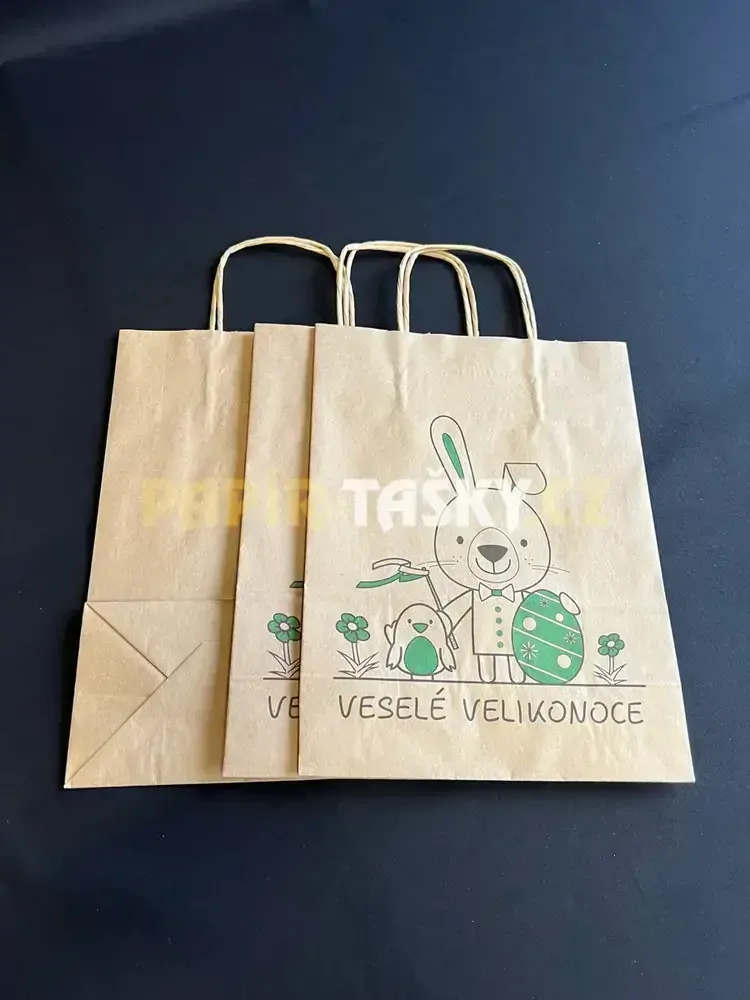 TAŠKY S KROUCENÝMI UCHY – HNĚDÉ / VELIKONOCE
